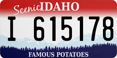 ID license plate I615178