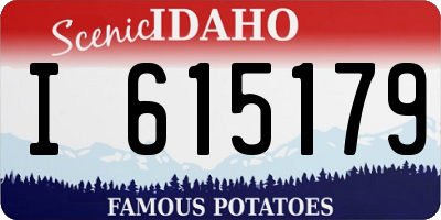 ID license plate I615179