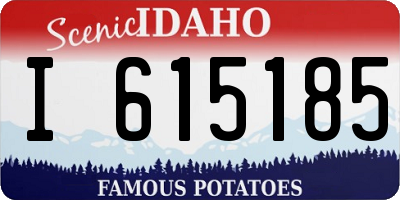 ID license plate I615185