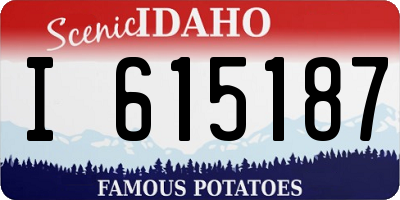 ID license plate I615187