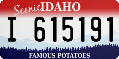 ID license plate I615191