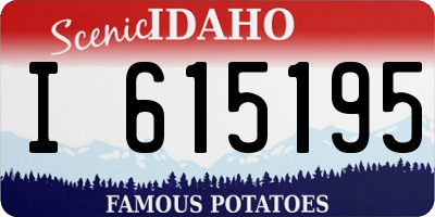 ID license plate I615195