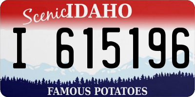ID license plate I615196