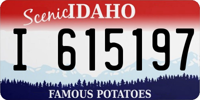 ID license plate I615197