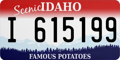ID license plate I615199