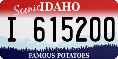 ID license plate I615200