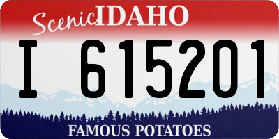 ID license plate I615201