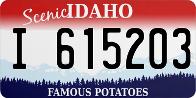 ID license plate I615203