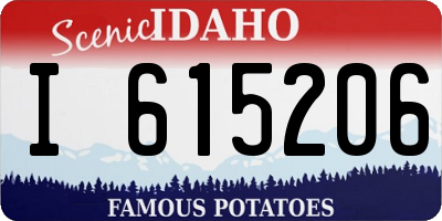 ID license plate I615206