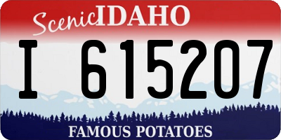 ID license plate I615207
