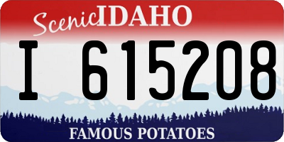 ID license plate I615208