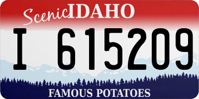 ID license plate I615209