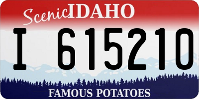 ID license plate I615210