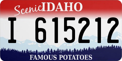 ID license plate I615212