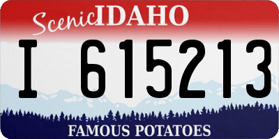ID license plate I615213
