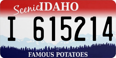 ID license plate I615214