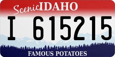 ID license plate I615215