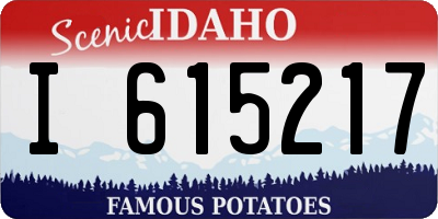 ID license plate I615217