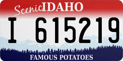 ID license plate I615219