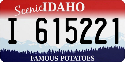ID license plate I615221