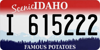 ID license plate I615222
