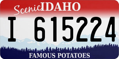 ID license plate I615224