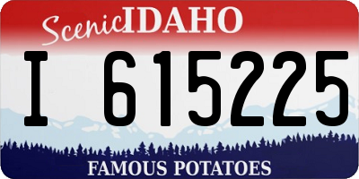 ID license plate I615225