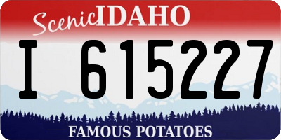 ID license plate I615227