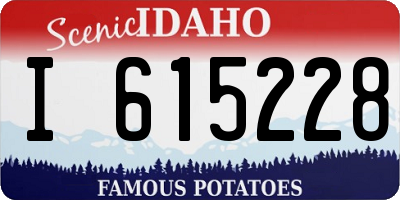 ID license plate I615228