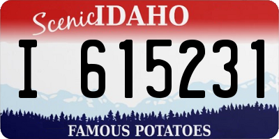 ID license plate I615231