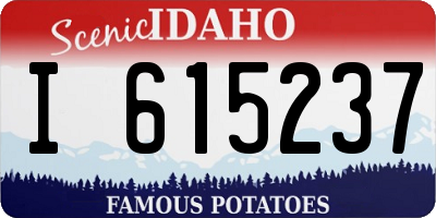 ID license plate I615237