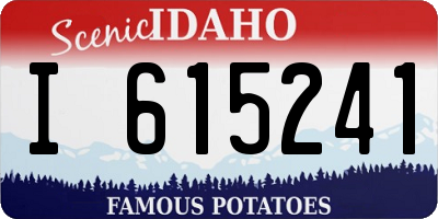 ID license plate I615241