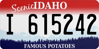 ID license plate I615242