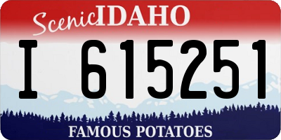 ID license plate I615251