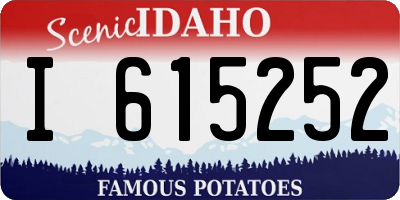 ID license plate I615252