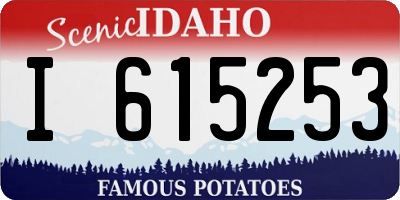 ID license plate I615253