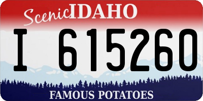 ID license plate I615260