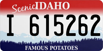 ID license plate I615262