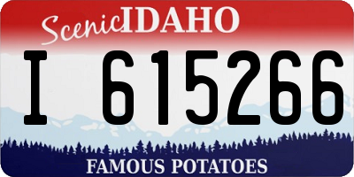 ID license plate I615266