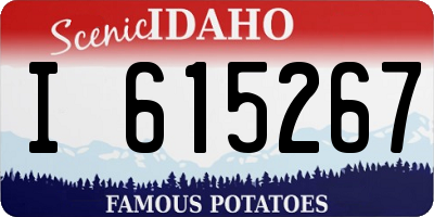 ID license plate I615267