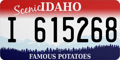 ID license plate I615268