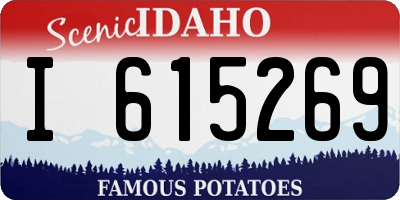 ID license plate I615269