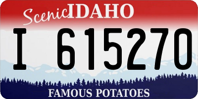 ID license plate I615270