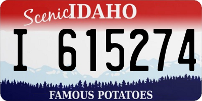 ID license plate I615274