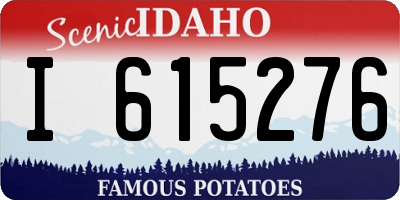 ID license plate I615276