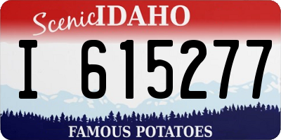ID license plate I615277