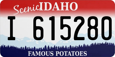ID license plate I615280