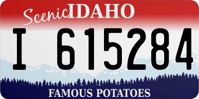ID license plate I615284