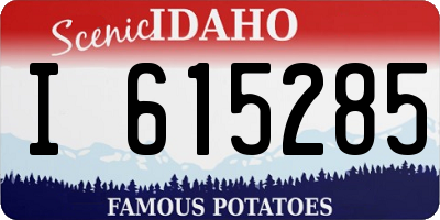 ID license plate I615285