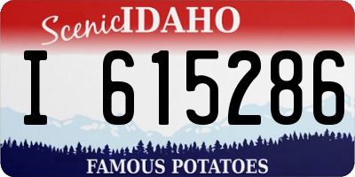 ID license plate I615286